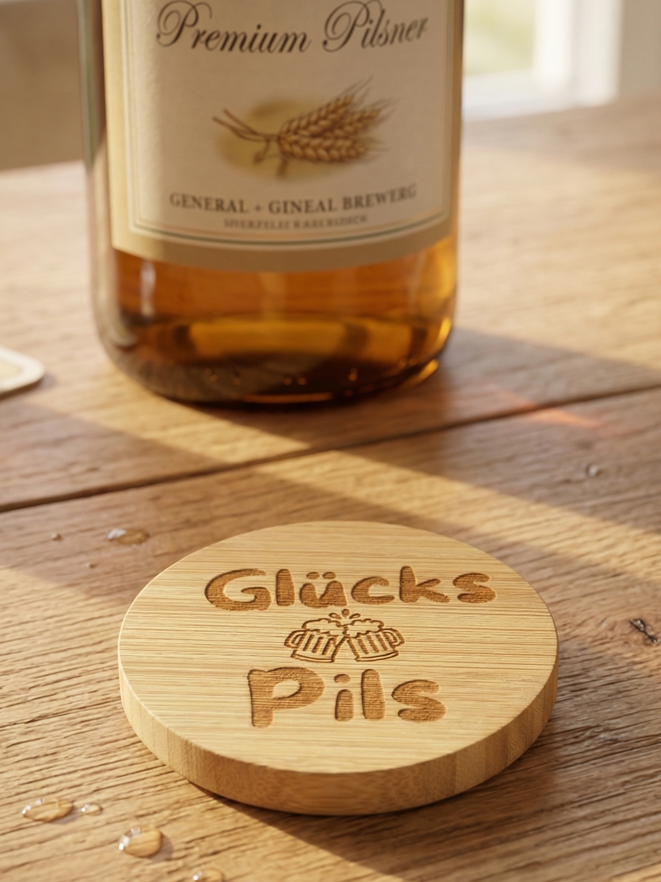 Magnetischer Holz-Flaschenöffner mit Gravur – 5 lustige Bier-Sprüche