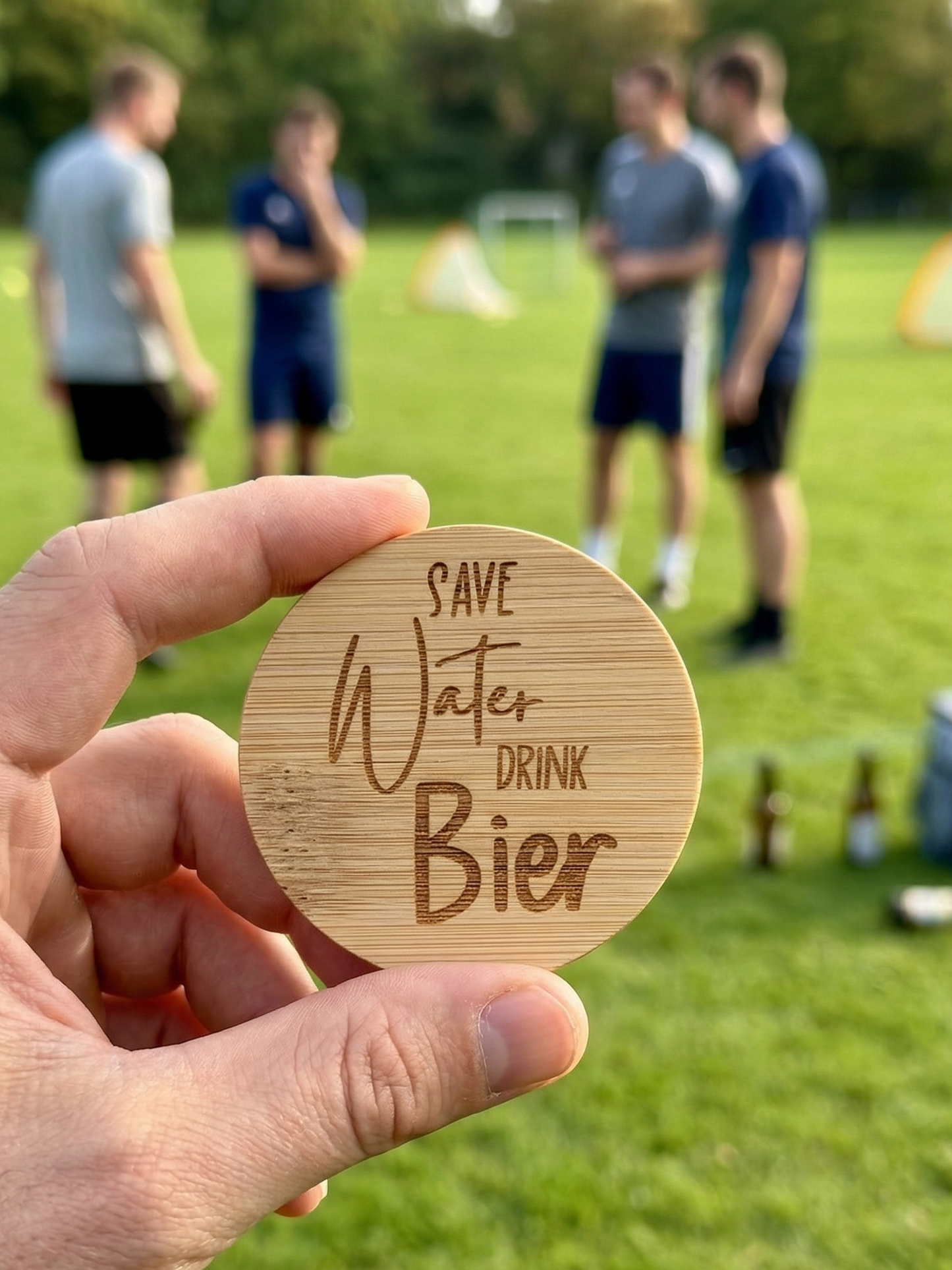 Magnetischer Holz-Flaschenöffner mit Gravur – 5 lustige Bier-Sprüche